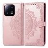 Lacné Kryty | Peňaženkové puzdro Embossing Pattern Mandala Flower modré – Xiaomi 13 Pro | Lacné Kryty