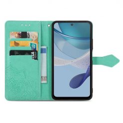 Peňaženkové puzdro Embossing Pattern Mandala Flower zelené – Motorola Moto G13 / G23 / G53 5G | Lacné Kryty Lacné Kryty | Peňaženkové puzdro Embossing Pattern Mandala Flower zelené – Motorola Moto G13 / G23 / G53 5G | Lacné Kryty