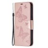 Lacné Kryty | Peňaženkové puzdro Embossing Pattern Motýľ fialové – Samsung Galaxy A54 5G | Lacné Kryty