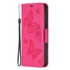 Lacné Kryty | Peňaženkové puzdro Embossing Pattern Motýľ sivé – Samsung Galaxy A54 5G | Lacné Kryty