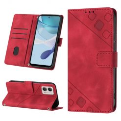 Peňaženkové puzdro Embossing Pattern Square červené – Motorola Moto G13 / G23 / G53 5G | Lacné Kryty Lacné Kryty | Peňaženkové puzdro Embossing Pattern Square červené – Motorola Moto G13 / G23 / G53 5G | Lacné Kryty