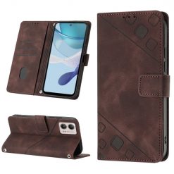 Peňaženkové puzdro Embossing Pattern Square hnedé – Motorola Moto G13 / G23 / G53 5G | Lacné Kryty Lacné Kryty | Peňaženkové puzdro Embossing Pattern Square hnedé – Motorola Moto G13 / G23 / G53 5G | Lacné Kryty