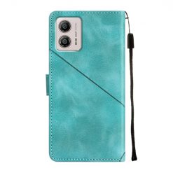 Lacné Kryty | Peňaženkové puzdro Embossing Pattern Square zelené – Motorola Moto G13 / G23 / G53 5G | Lacné Kryty