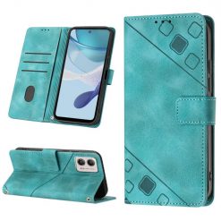 Lacné Kryty | Peňaženkové puzdro Embossing Pattern Square zelené – Motorola Moto G13 / G23 / G53 5G | Lacné Kryty