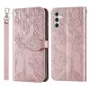 Lacné Kryty | Peňaženkové puzdro Embossing Pattern Strom modré – Samsung Galaxy A54 5G | Lacné Kryty