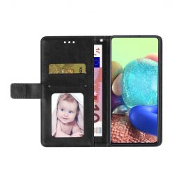 Lacné Kryty | Peňaženkové puzdro Geometric Pattern case čierne – Oppo A78 5G | Lacné Kryty