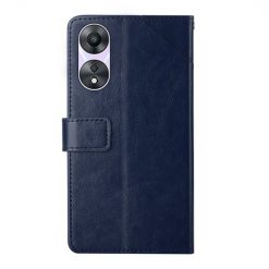 Lacné Kryty | Peňaženkové puzdro Geometric Pattern case modré – Oppo A78 5G | Lacné Kryty