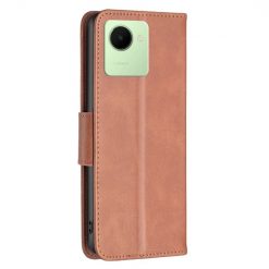 Peňaženkové puzdro Retro Lambskin hnedé – Realme C30 | Lacné Kryty Lacné Kryty | Peňaženkové puzdro Retro Lambskin hnedé – Realme C30 | Lacné Kryty