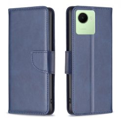 Peňaženkové puzdro Retro Lambskin modré – Realme C30 | Lacné Kryty Lacné Kryty | Peňaženkové puzdro Retro Lambskin modré – Realme C30 | Lacné Kryty