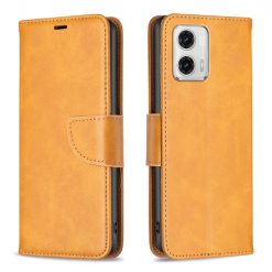 Peňaženkové puzdro Retro Lambskin žlté – Motorola Moto G73 5G | Lacné Kryty Lacné Kryty | Peňaženkové puzdro Retro Lambskin žlté – Motorola Moto G73 5G | Lacné Kryty