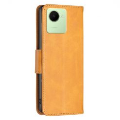 Lacné Kryty | Peňaženkové puzdro Retro Lambskin žlté – Realme C30 | Lacné Kryty
