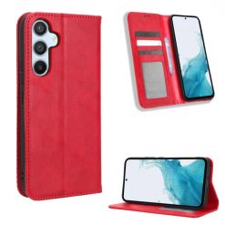 Lacné Kryty | Peňaženkové puzdro Retro Leather červené – Samsung Galaxy A54 5G | Lacné Kryty