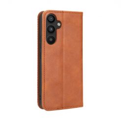 Lacné Kryty | Peňaženkové puzdro Retro Leather hnedé – Samsung Galaxy A34 5G | Lacné Kryty