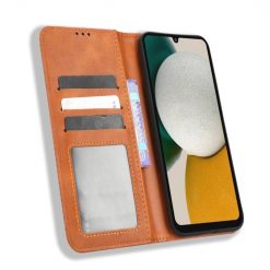 Lacné Kryty | Peňaženkové puzdro Retro Leather hnedé – Samsung Galaxy A34 5G | Lacné Kryty