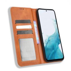 Peňaženkové puzdro Retro Leather hnedé – Samsung Galaxy A54 5G | Lacné Kryty Lacné Kryty | Peňaženkové puzdro Retro Leather hnedé – Samsung Galaxy A54 5G | Lacné Kryty
