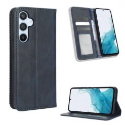 Lacné Kryty | Peňaženkové puzdro Retro Leather modré – Samsung Galaxy A54 5G | Lacné Kryty