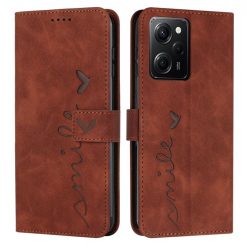 Peňaženkové puzdro Smile case hnedé – Xiaomi Poco X5 Pro 5G | Lacné Kryty Lacné Kryty | Peňaženkové puzdro Smile case hnedé – Xiaomi Poco X5 Pro 5G | Lacné Kryty