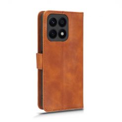 Peňaženkové puzdro Solid hnedé – Honor X8a | Lacné Kryty Lacné Kryty | Peňaženkové puzdro Solid hnedé – Honor X8a | Lacné Kryty