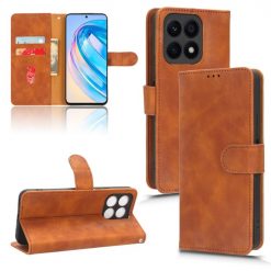 Peňaženkové puzdro Solid hnedé – Honor X8a | Lacné Kryty Lacné Kryty | Peňaženkové puzdro Solid hnedé – Honor X8a | Lacné Kryty