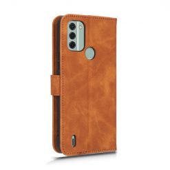 Lacné Kryty | Peňaženkové puzdro Solid hnedé – Nokia C31 | Lacné Kryty