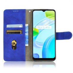 Lacné Kryty | Peňaženkové puzdro Solid modré – Realme C30 | Lacné Kryty