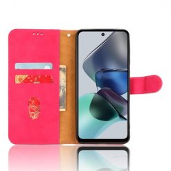 Lacné Kryty | Peňaženkové puzdro Solid ružové – Motorola Moto G13 / G23 / G53 5G | Lacné Kryty