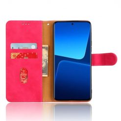 Lacné Kryty | Peňaženkové puzdro Solid ružové – Xiaomi 13 Pro | Lacné Kryty