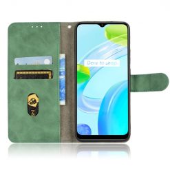 Lacné Kryty | Peňaženkové puzdro Solid zelené – Realme C30 | Lacné Kryty