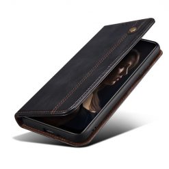 Lacné Kryty | Peňaženkové puzdro Wax case čierne – Oppo A78 5G | Lacné Kryty