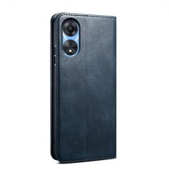 Peňaženkové puzdro Wax case modré – Oppo A78 5G | Lacné Kryty Lacné Kryty | Peňaženkové puzdro Wax case modré – Oppo A78 5G | Lacné Kryty
