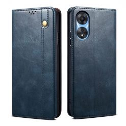 Peňaženkové puzdro Wax case modré – Oppo A78 5G | Lacné Kryty Lacné Kryty | Peňaženkové puzdro Wax case modré – Oppo A78 5G | Lacné Kryty