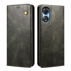 Lacné Kryty | Peňaženkové puzdro Wax case zelené – Oppo A78 5G | Lacné Kryty