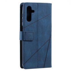 Lacné Kryty | Knižkové puzdro Rhombus modré – Samsung Galaxy A14 4G/5G | Lacné Kryty