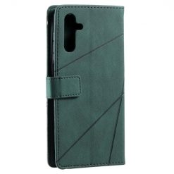 Lacné Kryty | Knižkové puzdro Rhombus zelené – Samsung Galaxy A14 4G/5G | Lacné Kryty