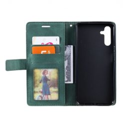Lacné Kryty | Knižkové puzdro Rhombus zelené – Samsung Galaxy A14 4G/5G | Lacné Kryty