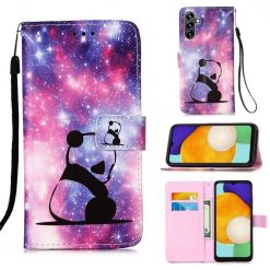 Lacné Kryty | Knižkové puzdro Trendy Cross case Baby panda – Samsung Galaxy A54 5G | Lacné Kryty