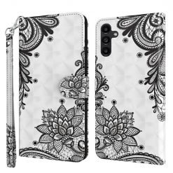 Lacné Kryty | Knižkové puzdro Trendy Cross case Čierno-biele mandaly – Samsung Galaxy A14 4G/5G | Lacné Kryty