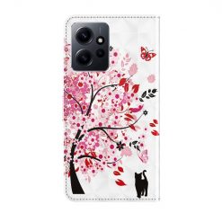Lacné Kryty | Knižkové puzdro Trendy Cross case Mačka pod stromom – Xiaomi Redmi Note 12 (4G) | Lacné Kryty
