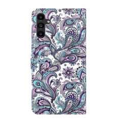 Lacné Kryty | Knižkové puzdro Trendy Cross case Páv – Samsung Galaxy A14 4G/5G | Lacné Kryty