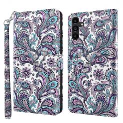 Lacné Kryty | Knižkové puzdro Trendy Cross case Páv – Samsung Galaxy A14 4G/5G | Lacné Kryty