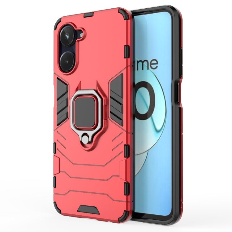 Odolný kryt Ring Armor červený – Realme 10