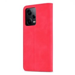 Lacné Kryty | Peňaženkové puzdro AZNS Skin Feel červené – Xiaomi Redmi Note 12 5G | Lacné Kryty