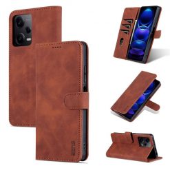 Peňaženkové puzdro AZNS Skin Feel hnedé – Xiaomi Redmi Note 12 5G | Lacné Kryty Lacné Kryty | Peňaženkové puzdro AZNS Skin Feel hnedé – Xiaomi Redmi Note 12 5G | Lacné Kryty