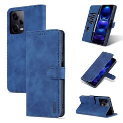 Lacné Kryty | Peňaženkové puzdro AZNS Skin Feel modré – Xiaomi Redmi Note 12 Pro | Lacné Kryty