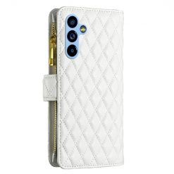 Lacné Kryty | Peňaženkové puzdro Diamond Skin case biele – Samsung Galaxy A54 5G | Lacné Kryty