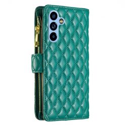 Lacné Kryty | Peňaženkové puzdro Diamond Skin case zelené – Samsung Galaxy A54 5G | Lacné Kryty