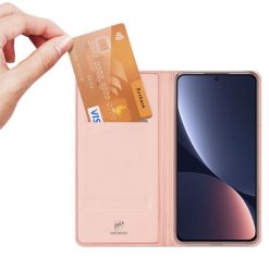Lacné Kryty | Peňaženkové puzdro Dux Ducis Skin Pro ružové – Xiaomi 13 Pro | Lacné Kryty