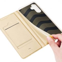 Lacné Kryty | Peňaženkové Puzdro Dux Ducis Skin Pro Zlaté – Samsung Galaxy A34 5G | Lacné Kryty