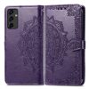 Peňaženkové puzdro Embossing Pattern Mandala Flower sivé – Samsung Galaxy A14 4G/5G | Lacné Kryty Lacné Kryty | Peňaženkové puzdro Embossing Pattern Mandala Flower sivé – Samsung Galaxy A14 4G/5G | Lacné Kryty