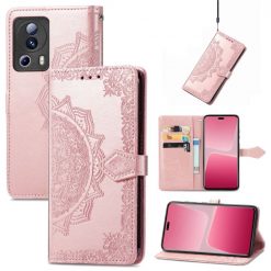 Peňaženkové puzdro Embossing Pattern Mandala Flower ružové – Xiaomi 13 Lite | Lacné Kryty Lacné Kryty | Peňaženkové puzdro Embossing Pattern Mandala Flower ružové – Xiaomi 13 Lite | Lacné Kryty